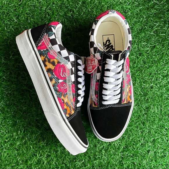 Vans Old Skool Rose Animal Checkerboard - Picture 3 of 7